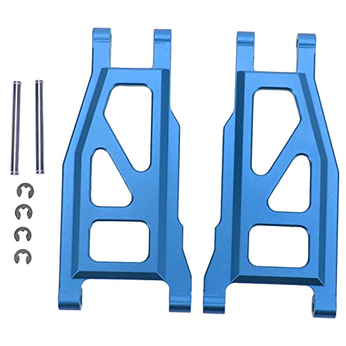 REXVTNS 2pcs RC Front Suspension Arms | Aluminum Alloy Swing Arm for 1/10 RC Cars/Standard Rustler 4WD | High - Temp & Shock Protection Upgrade Parts (Dark Blue) von REXVTNS