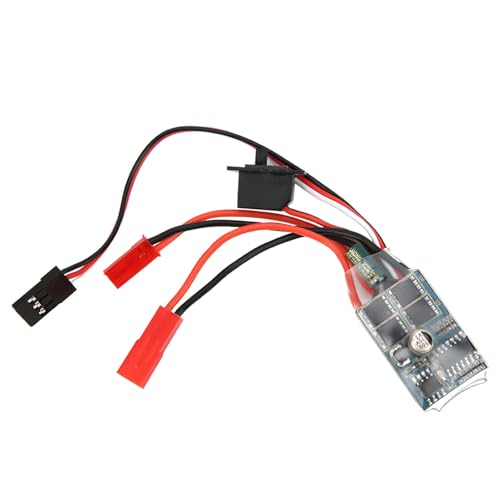 REXVTNS 30A 4-8V ESC Two Way RC Motor Speed Controller | Bidirectional Brush ESC for 1/16 / 1/18 / 1/24 RC Cars & Boats | Compact Size with 40A Maximum Current | 5.7V UBEC Output (with Brakes) von REXVTNS
