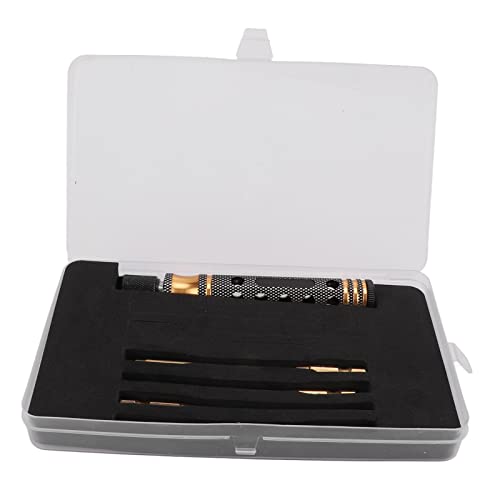 REXVTNS 4 in 1 RC Hex Screwdriver Set | High - Strength Coated Bits for RC Cars/Drones/Helicopters | Lightweight & Secure - Grip Handle | 1.5mm / 2mm / 2.5mm / 3mm Sizes (Gold) von REXVTNS