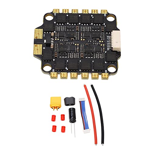 REXVTNS 4 in 1 RC binseless ESC 45A | DSHOT600 / Multishot/Oneshot Support | Hochleistungsgeschwindigkeitscontroller für FPV -Rennsport -Drohnen | Reduziert - Störung und schnelle von REXVTNS