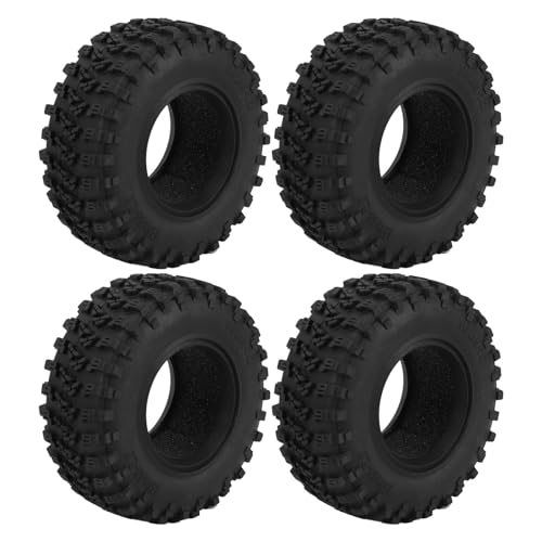 REXVTNS 4PCS RC Car Tires 2.2 Inch | 115mm Sturdy Rubber Claw Tires for Mud Terrain | High Grip Replacement Tires for 1/10 RC Cars/Trucks/Crawlers | Compatible with SCX10 Versions von REXVTNS