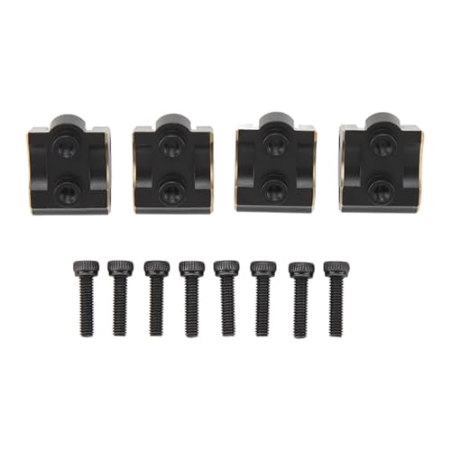 REXVTNS 4pcs hoch - Kupfer -RC -Link -Modern für axiale SCX10 II AR44 Achsen 1/10 - Oxidation - Beweis, stabil, robust, schwarz - ideal für eine verbesserte RC -Leistung von REXVTNS