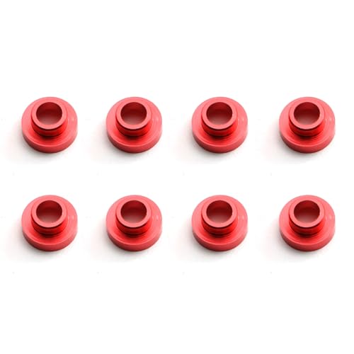 REXVTNS 8PCS M3 Servo Washer Spacer Set | Aluminum Alloy Gaskets for RC Cars/Boats/UAVs | 6.4mm OD Accurate Fit | Vibration Reduction & Heat Dissipation (Red) von REXVTNS