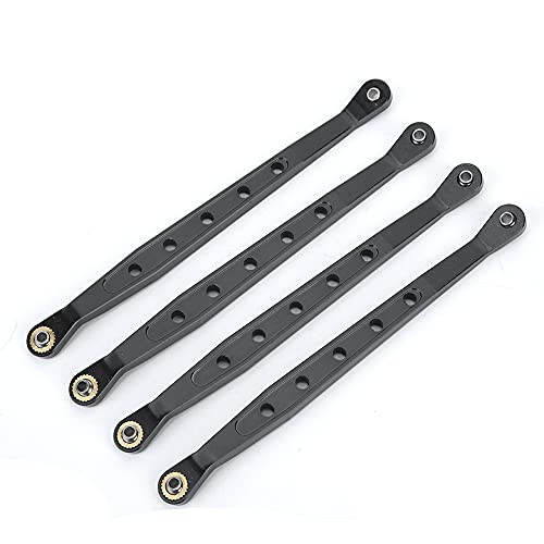 REXVTNS Aluminium Alloy Lower Suspension Links for 1/10 Axial 90018 RC Crawler | High - Strength CNC Machined Replacement Parts | RC Car Upgrade Accessories/Performance Enhancement (Black) von REXVTNS