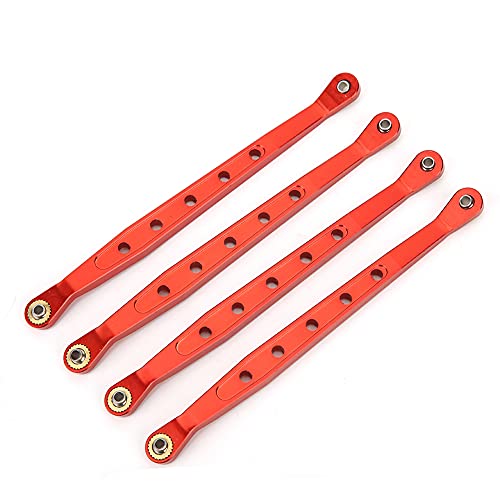 REXVTNS Aluminium Alloy Lower Suspension Links for 1/10 Axial 90018 RC Crawler | High - Strength CNC Machined Replacement Parts | RC Car Upgrade Accessories/Performance Enhancement (Red) von REXVTNS