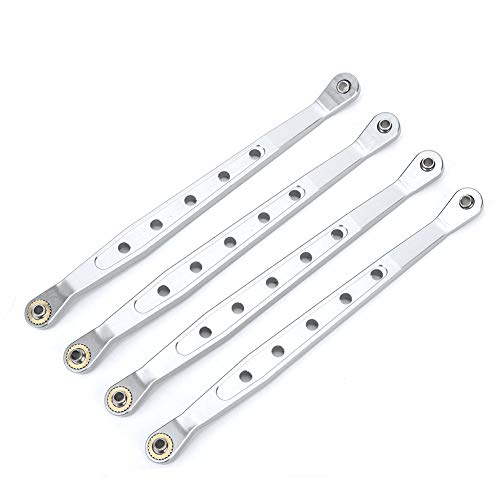 REXVTNS Aluminium Alloy Lower Suspension Links for 1/10 Axial 90018 RC Crawler | High - Strength CNC Machined Replacement Parts | RC Car Upgrade Accessories/Performance Enhancement (Silver) von REXVTNS