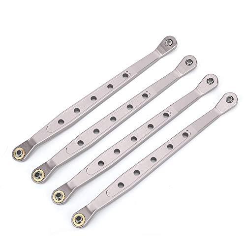 REXVTNS Aluminium Alloy Lower Suspension Links for 1/10 Axial 90018 RC Crawler | High - Strength CNC Machined Replacement Parts | RC Car Upgrade Accessories/Performance Enhancement (Ti Color) von REXVTNS