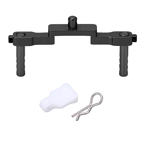 REXVTNS Aluminium RC Shell Säule | CNC für axiale SCX24 1/24 | Einstellbare Höhe und Wärme tolerant | Stabiler Berg für Crawler/Rock -Rennfahrer (Black) von REXVTNS