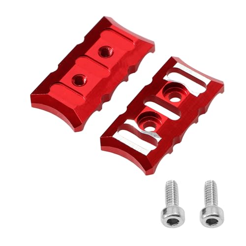 REXVTNS Aluminum Alloy ESC Motor Cable Manager | Wire Fixed Clamp for RC Rock Crawler / 8-12awg Wires | Dark Blue CNC Buckle Prevents Tangled Cables (Red) von REXVTNS