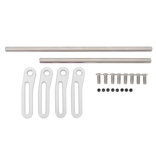 REXVTNS Aluminum Alloy Front Bumper for 1/10 RC Crawler | Adjustable & Sturdy Protection | Compatible with SCX10 / Gspeed Low Profile / RGT86100 | Non - Oxidation Metal Bumper (Silver) von REXVTNS