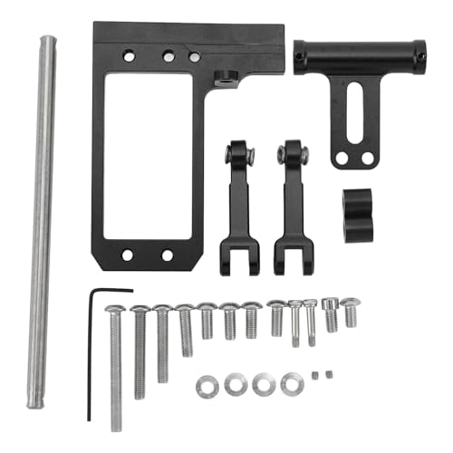 REXVTNS Aluminum Alloy RC Servo Mount Pull Rod Kit | Hydraulic Steering Linkage for VP F10 1/10 RC Cars | Adjustable Tension/Racing Simulation/Easy Installation von REXVTNS