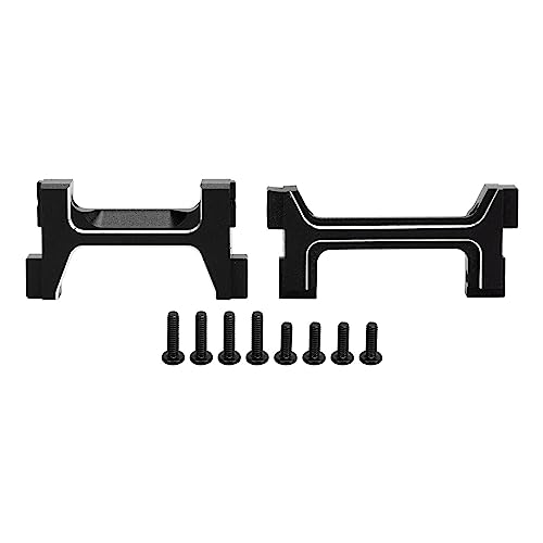 REXVTNS Aluminum Bumper Mounts Set for 1/18 Scale RC Crawler | Front & Rear Bumper Upgrade | High - Strength Alloy Replacement for Plastic Parts | Enhanced Handling & Durability (Black) von REXVTNS