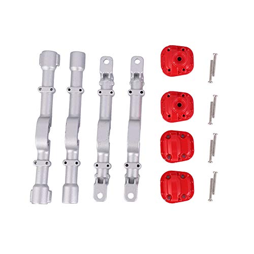 REXVTNS Autoachse Bridge Kit | Stabile Metall vorne und hintere Welle für Mn/B/Q -Serie | Verbessert Stärke und Stabilität | Ersatz für MN - 35 / Mn - 66 / B - 14 / Q62 Versionen | 2 (Red Silver) von REXVTNS