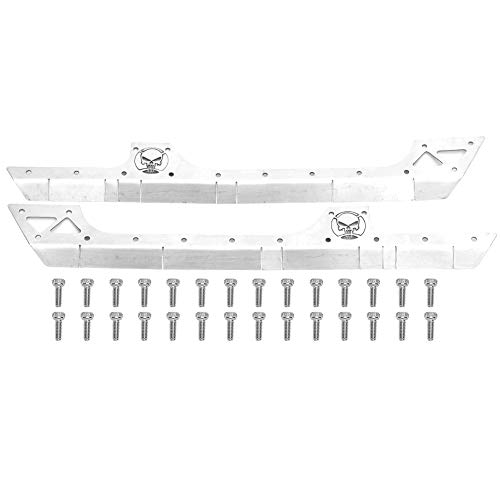 REXVTNS Edelstahl -Seitenrock für SCX10 90046/90047 | 1/10 RC Crawler 313 Radstand | Realistisches Metallzubehör | Leichtes und Robustes Upgrade (Silver) von REXVTNS