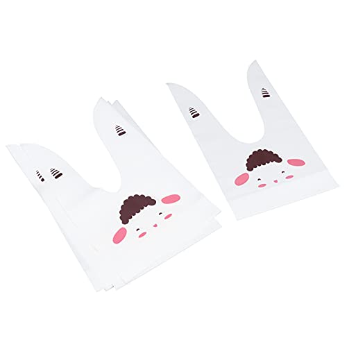 REXVTNS Eva Lange Ohr -Snacks -Taschen 50pcs | 9,1x5,3 Zoll Safe Backverpackung | DIY Treat Bags für Frühlingsbonbons / Popcorn / Cookies (Cookie Bags—50 Cute Lambs) von REXVTNS