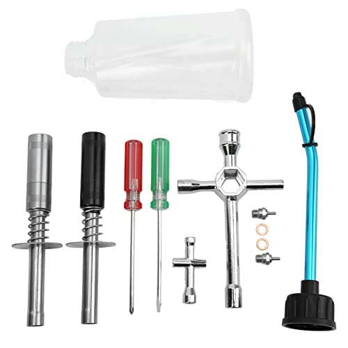 REXVTNS Glow Plug Starter Igniter Kit für 1/10 & 1/8 Fuel Trucks | Aluminiumlegierung Ölrohr & Plastikflasche | Cross -Hülle -Schraubendreher/Öler/Zubehör enthalten von REXVTNS
