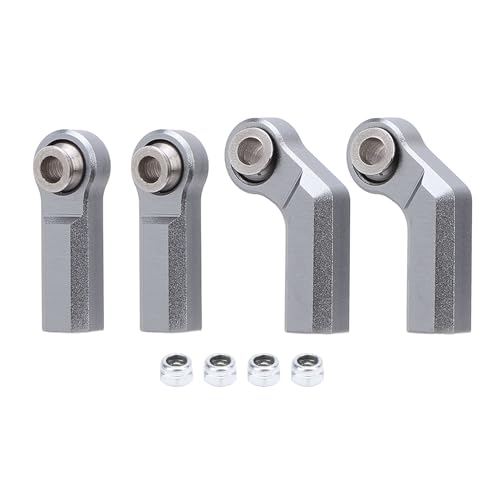 REXVTNS RC Car Ball Joint 4Pcs M4 7.0mm | High Strength Alloy for 1/10 Scale Cars | Curved & Straight Design | Easy Plug & Play Replacement (Ti Color) von REXVTNS