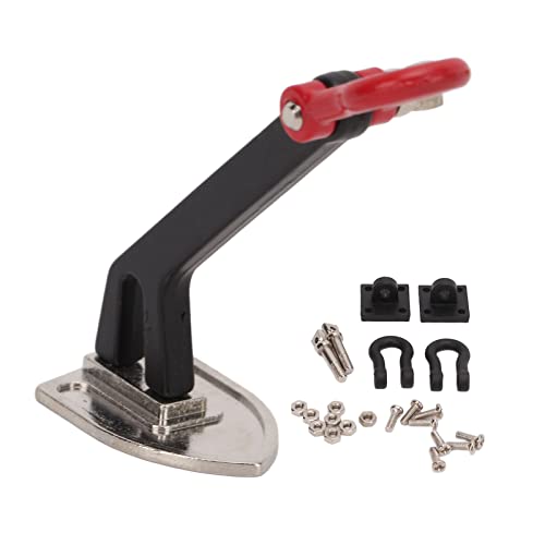 REXVTNS RC Crawler Winch Anchor | Aluminum Alloy for 1/10 RC Cars/Trucks | Lightweight & Oxidation Proof | Easy Installation with 16 Accessories (Black and Silver Splicing Color) von REXVTNS