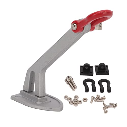 REXVTNS RC Crawler Winch Anchor | Aluminum Alloy for 1/10 RC Cars/Trucks | Lightweight & Oxidation Proof | Easy Installation with 16 Accessories (Silver) von REXVTNS