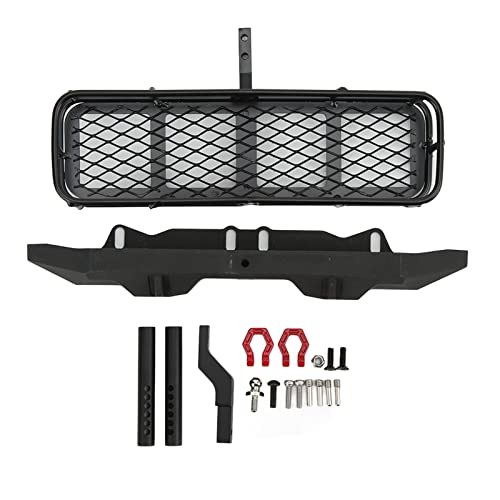 REXVTNS RC Metal Stoßstange & Hitch Carrier für axial SCX10 / Brand T 1/10 | Aluminiumlegierung & Eisenkonstruktion | Nein - Drill -Installation | Off - Straßenschutzzubehör von REXVTNS