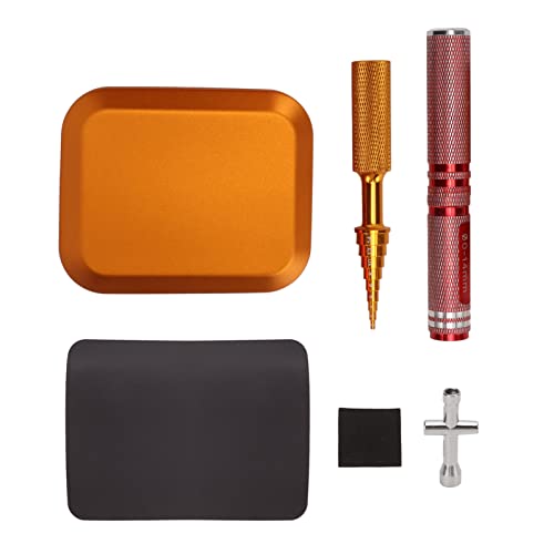 REXVTNS RC Reparaturwerkzeuge Kit mit hoher Stärke Edelstahl, Punch Cross Wrench Body Reamer Set für die Wartung und Aufrüstung des Fernbedienungsmodells (Gold) von REXVTNS