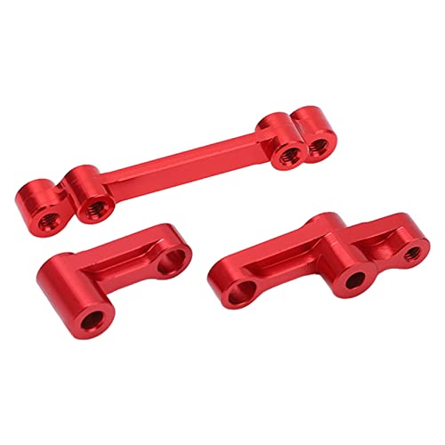 REXVTNS RC Steering Assembly Kit | Aluminum Upgrade for SG - 1603 / SG - 1604 1/16 RC Cars | Steering Saver Set with 3 Accessories | Lightweight & High - Performance (Red) von REXVTNS