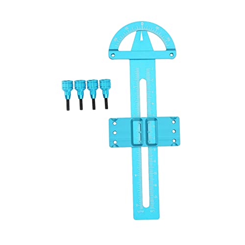REXVTNS RC -Stoßdämpfer -Messwerkzeug | Aluminiumlegierung Einfache Einstellung für RC -Autos/LKWs | Lang - dauerhaftes und genaues Kalibrierungswerkzeug | 17 cm Länge mit 4 (Blue (0.6mm Thickness)) von REXVTNS