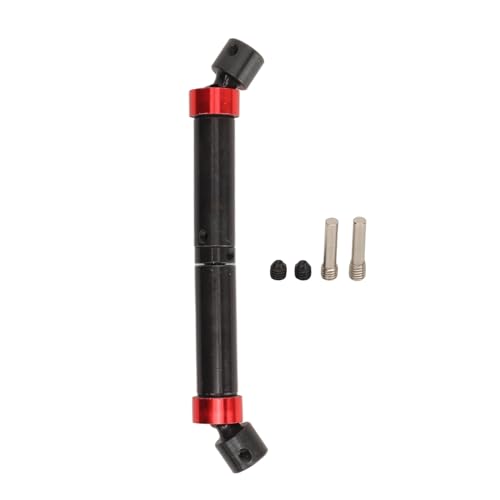 REXVTNS Sturdy RC Steel Drive Shaft 110-160mm | for 1/10 Axial SCX10 / CC01 | Large Transfer Angle, Oxidation - Proof | Smooth Motion Transfer (Black) von REXVTNS