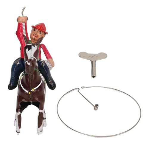 REXVTNS Vintage Wind Up Cowboy Toy | Mechanical Horse & Swinging Lasso | Personalized Decoration for Home/Office/Bar | Collectible Figure for Youngsters & Adults REXVTNS Vintage Wind Up Cowboy Toy | Mechanical Horse & Swinging Lasso | Personalized Decoration for Home/Office/Bar | Collectible Figure for Youngsters & Adults von REXVTNS