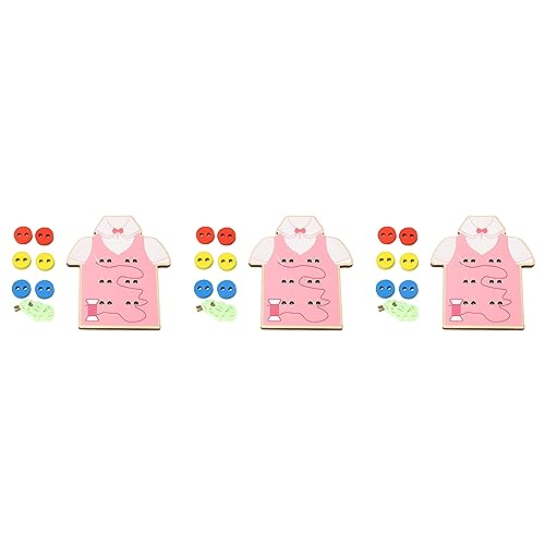 REXVTNS Wooden Lacing Toys for Young Ones | 3pcs Montessori Threading Game | Motor Skill Development Toy for Preschoolers/Toddlers | Secure & Eco - Friendly Educational Toy with 18 REXVTNS Wooden Lacing Toys for Young Ones | 3pcs Montessori Threading Game | Motor Skill Development Toy for Preschoolers/Toddlers | Secure & Eco - Friendly Educational Toy with 18 von REXVTNS