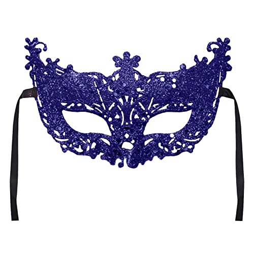 REYYOISKA Damen Maske Venezianische Maske Schwarz Augenmaske Maskerade Maske für Halloween Karneval Party Kostüm Ball Verkleidung für Herren und Damen (Violett, One Size) von REYYOISKA