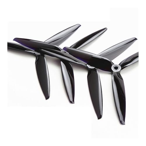Fit For Suitable Kompatibel mit 17,8 cm ferngesteuerten Hebedrohnen-Komponenten, verwendet Kompatibel mit 7X4X3 7040 3-Blatt-Propellern. 6 Packungen (12 Paar) (12 Paare) (12 Paar schwarz) von REwNXA