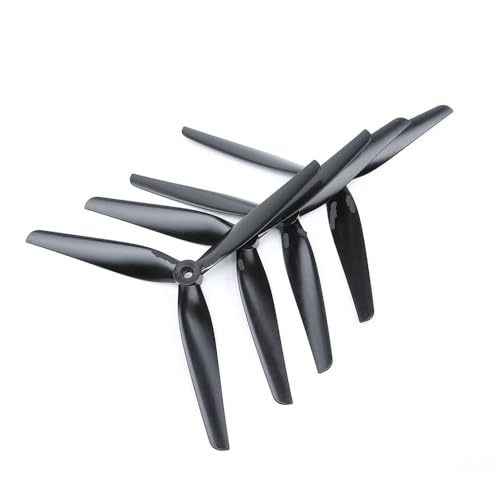 Geeignet für 22,9 cm und 25,4 cm dreiblättriges schwarzes, kohlenstoffverstärktes Nylon CW CCW, kompatibel mit 1050 10 x 50 x 3 9050 9 x 50 x 3 Zubehör. (9 x 5 x 3, 4 Stück) von REwNXA