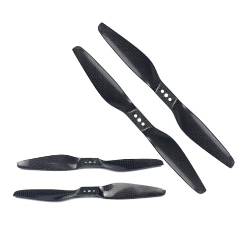 Geeignet für 3K Kohlefaser 8055 9055 1055 1155 1255 1355 1455 1555 Quadcopter-Propeller (2 Paar) (8055 Carbon) von REwNXA