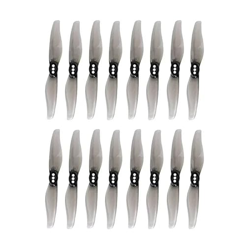 Geeignet für 8 Paar 3018 3 x 1,8 7,6 cm 2-Blatt-PC-Propeller mit 1,5 mm Loch-Montagehalterung, kompatibel mit Zahnstocher RC Drohne 1108–1303 Motor (1,5 mm grau) von REwNXA