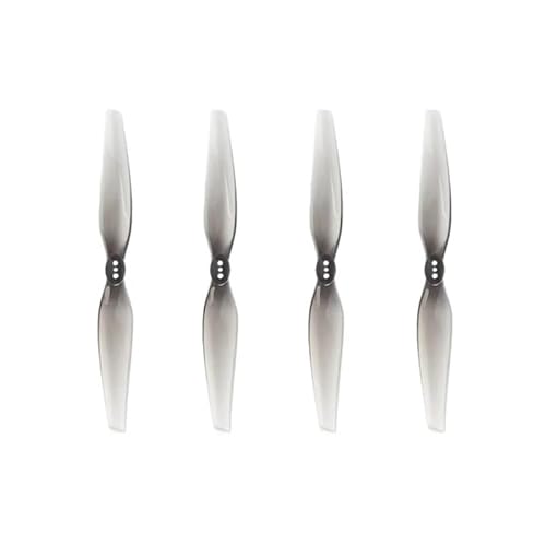 Geeignet für bürstenlose Motorrenn-RC-Drohnenteile, kompatibel mit T5X3 grauem CW-Polycarbonat, 12,7 cm, 2-Blatt (4 Stück/20 Stück) (20 graue Requisiten) von REwNXA