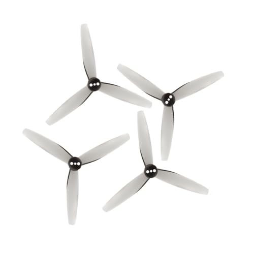 Geeignet für bürstenlose Renn-RC-Drohnen, 4 Stück, 20 Stück, 40 Stück, T3,5 x 2 x 3, 8,9 cm, 3-Blatt-Zubehör aus grauem Polycarbonat (40 graue Requisiten) von REwNXA