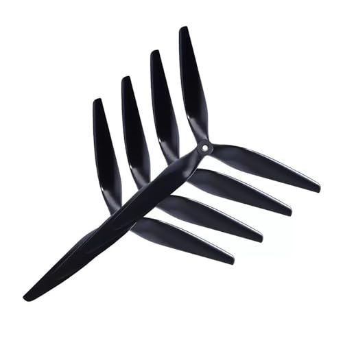 Geeignet für ferngesteuerte Drohnen, kompatibel mit 10 x 5 x 3, 9 x 5 x 3, 1050/9050, 25,4 cm, 22,9 cm, 3-Blatt-Propellern aus schwarzem Carbon-verstärktem Nylon (4 Stück 10 x 5 x 3 (2cw 2ccw)) von REwNXA