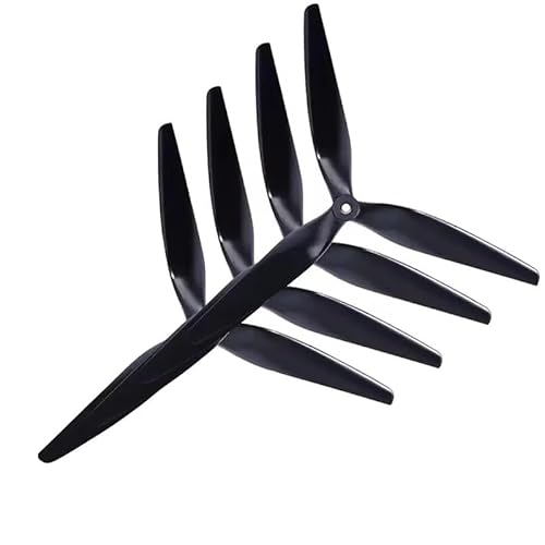 Passend für geeignet mit 10 x 5 x 3 1050 25,4 cm 22,9 cm 3-Blatt-Drohne aus schwarzem, kohlenstoffverstärktem Nylon (2 Paar) von REwNXA