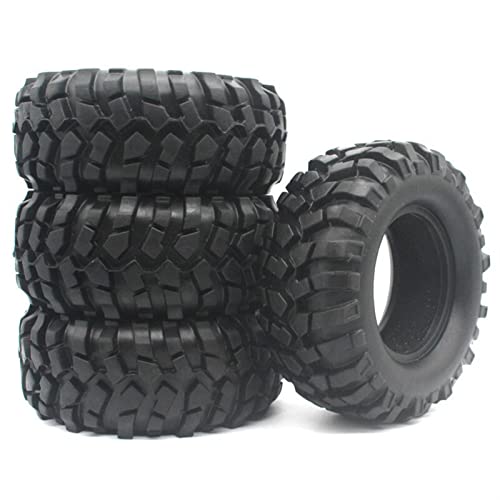 RFVBG 1:10 RC-Modellauto im Maßstab 1:10, Klettern, Felskriechen, Gummireifen, Durchmesser 1,9 Zoll, Reifen 11710810296mm, superweicher Kiesreifen RC-Autoreifen(96MM-4PC) von RFVBG