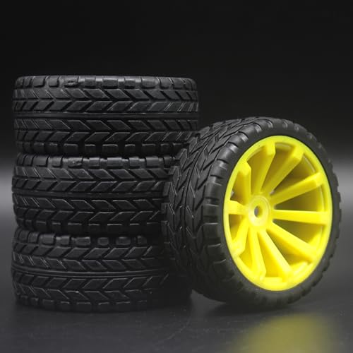 RFVBG 1Set 4PCS Gummi RC Racing Reifen Auto On Road Felge, for HSP, for HPI, 1/10, for HSP, 94123/94122/94103/D4/D3 603 Alle RC-Autoreifen(600-6017) von RFVBG