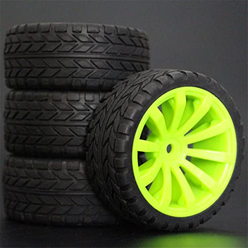 RFVBG 1Set 4PCS Gummi RC Racing Reifen Auto On Road Felge, for HSP, for HPI, 1/10, for HSP, 94123/94122/94103/D4/D3 603 Alle RC-Autoreifen(603-6017) von RFVBG