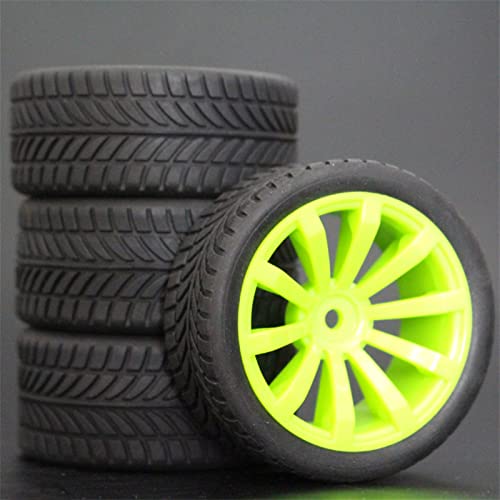 RFVBG 1Set 4PCS Gummi RC Racing Reifen Auto On Road Felge, for HSP, for HPI, 1/10, for HSP, 94123/94122/94103/D4/D3 603 Alle RC-Autoreifen(603-6085) von RFVBG