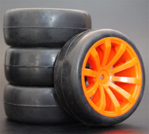 RFVBG 1Set 4PCS Gummi RC Racing Reifen Auto On Road Felge, for HSP, for HPI, 1/10, for HSP, 94123/94122/94103/D4/D3 603 Alle RC-Autoreifen(604-6018) von RFVBG