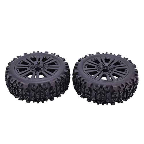 RFVBG 2 Stück 17 mm HEX und 120 mm Räder Reifen 1/8 Offroad-Auto-Buggy Redcat Team, for LOSI, for VRX, for HPI, for Kyosho, for HSP, for Carson, for Hobao, RC-Autoreifen von RFVBG