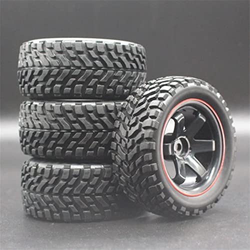 RFVBG 4 Stück 1/16 RC On-Road Rallye-Reifen 75 mm, for HSP, 94123 94122 RC-Autoreifen(701A-7004) von RFVBG