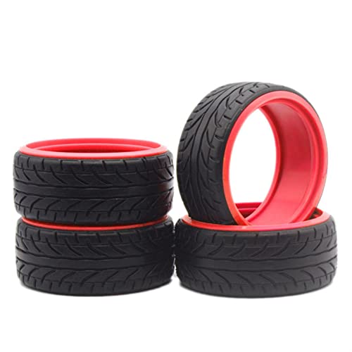 RFVBG 4 Stück 1:10 RC Car Medium Drift-Reifen, for Kyosho, for Tamiya, for HPI, for Redcat Racing, for HSP, 94123/94103 RC-Autoreifen(5010-R) von RFVBG