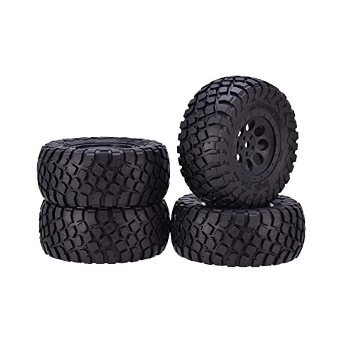 RFVBG 4Pcs RC Rad 1: 10 Short Course Truck Reifen Gummi Reifen, for, for Traxxas, Slash, for HPI, RC-Autoreifen von RFVBG