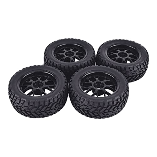 RFVBG 75 mm Offroad-Buggy-Reifen, 12 mm Sechskantnaben, for Wltoys, 144001 1/14 1/16 1/10, for Axial, Scx10, for Traxxas, TRX-4, for Tamiya, RC-Rennwagen RC-Autoreifen von RFVBG
