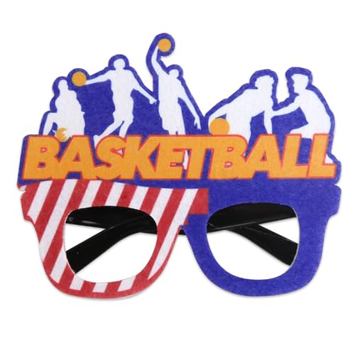 RGYBAO Basketball-Brillenrahmen, lustige dekorative Brille, Basketball-Motto-Partyzubehör, Fotoautomaten-Requisiten, Partybrille RGYBAO Basketball-Brillenrahmen, lustige dekorative Brille, Basketball-Motto-Partyzubehör, Fotoautomaten-Requisiten, Partybrille von RGYBAO